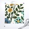 Wildflower Graceful Flowers Blossoms Petals Blue Green Orange Marigold Daisy Custom Removable Wallpaper by Spoonflower Peel & Stick Wallpaper 2FT Wide